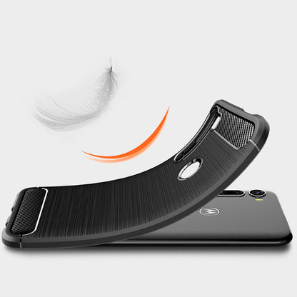 Θήκη για Motorola One Fusion+, Techsuit, Carbon, Μαύρο
