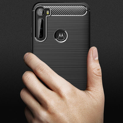 Θήκη για Motorola One Fusion+, Techsuit, Carbon, Μαύρο