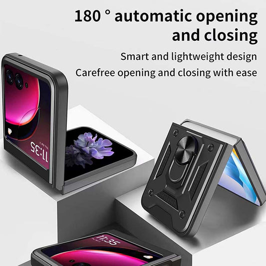 Θήκη για Motorola Razr 60 / Razr 50, Techsuit, CamShield, Μαύρο