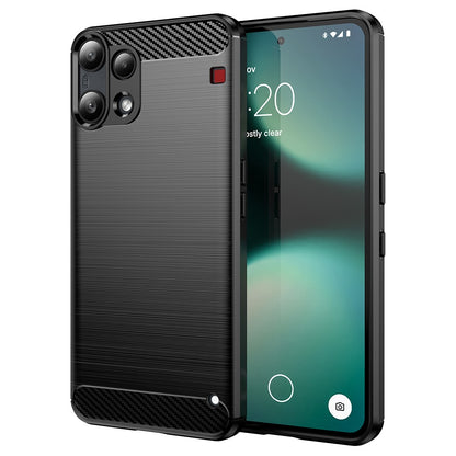 Case for Nothing Phone (3a) Lite, Techsuit, Carbon, Black