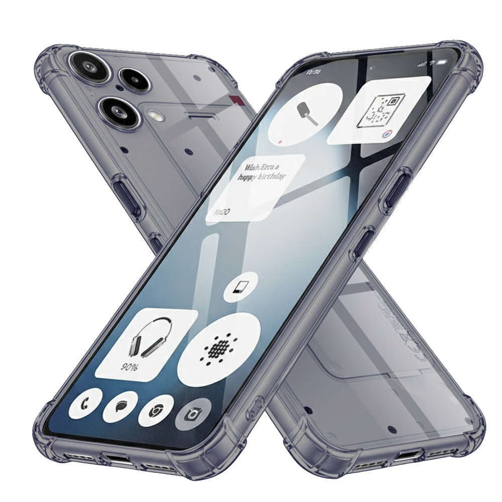 Case for Nothing Phone (3a) Lite, Techsuit, Shockproof Clear, Smoke