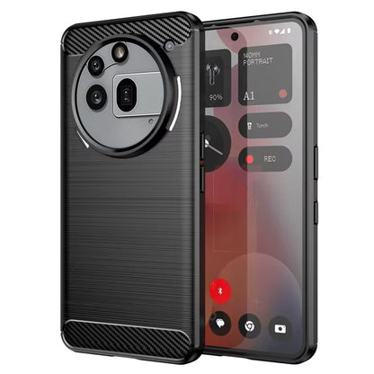 Case for Nothing Phone (3a) Pro, Techsuit, Carbon, Black