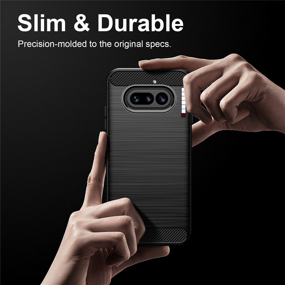 Case for Nothing Phone (4a), Techsuit, Carbon, Black