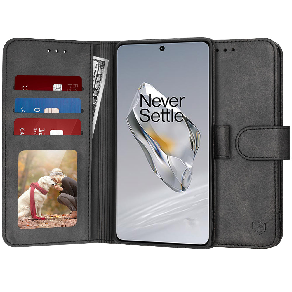 Θήκη για OnePlus 12, Techsuit, Diary Book, Μαύρη