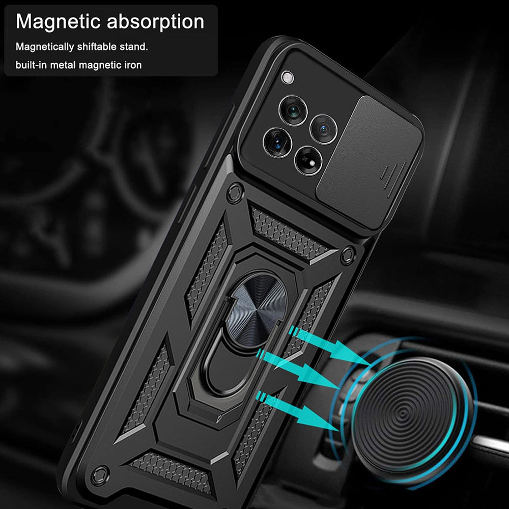 Θήκη για OnePlus 12R, Techsuit, CamShield, Μαύρη