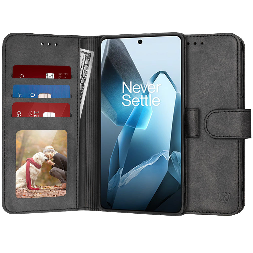 Case for OnePlus 13, Techsuit, Diary Book, Black