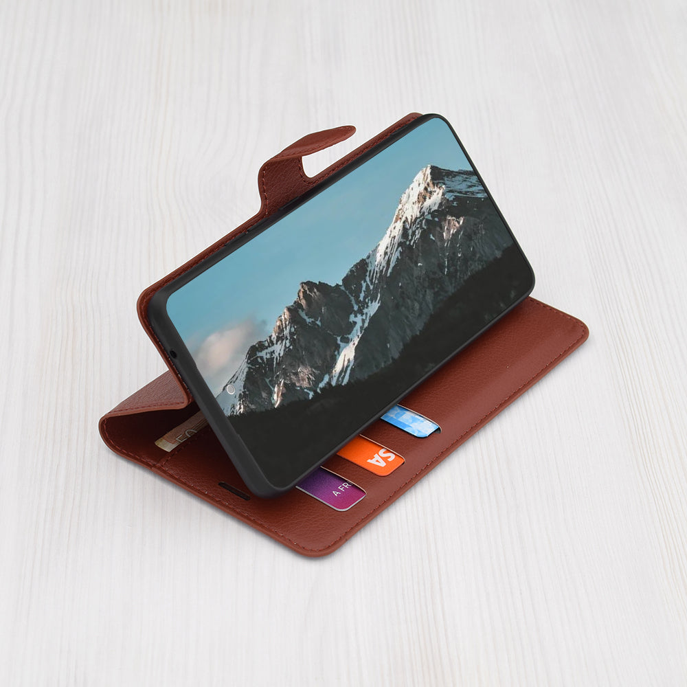 Θήκη για OnePlus 13, Techsuit, Leather Folio, Καφέ