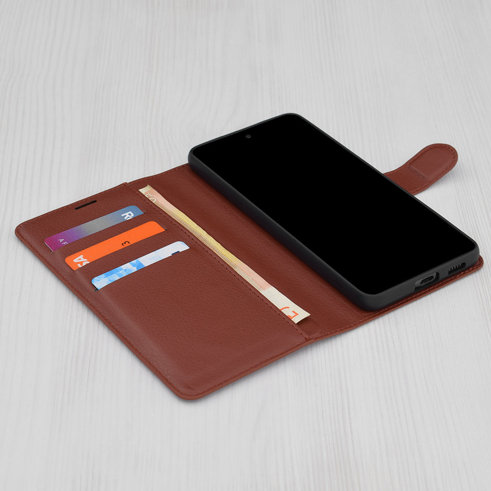 Θήκη για OnePlus 13, Techsuit, Leather Folio, Καφέ