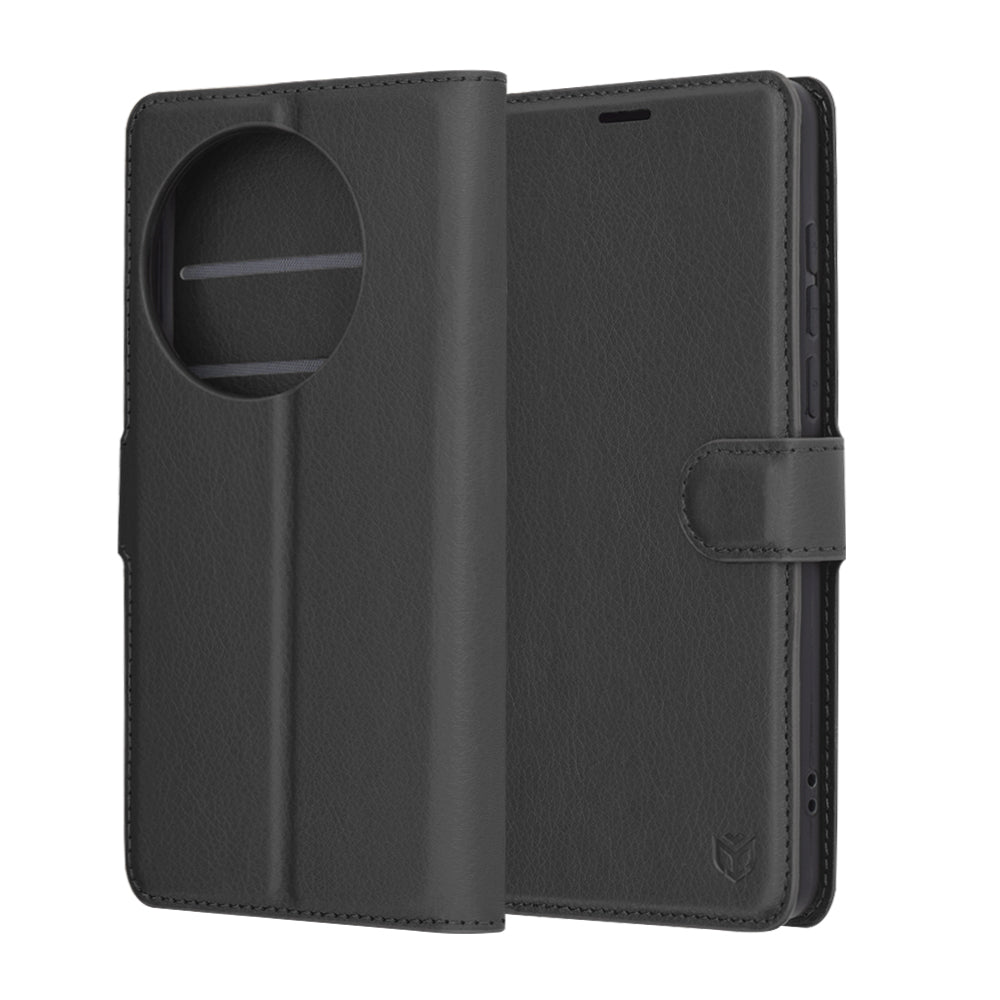 Θήκη για OnePlus 13, Techsuit, Leather Folio, Μαύρη