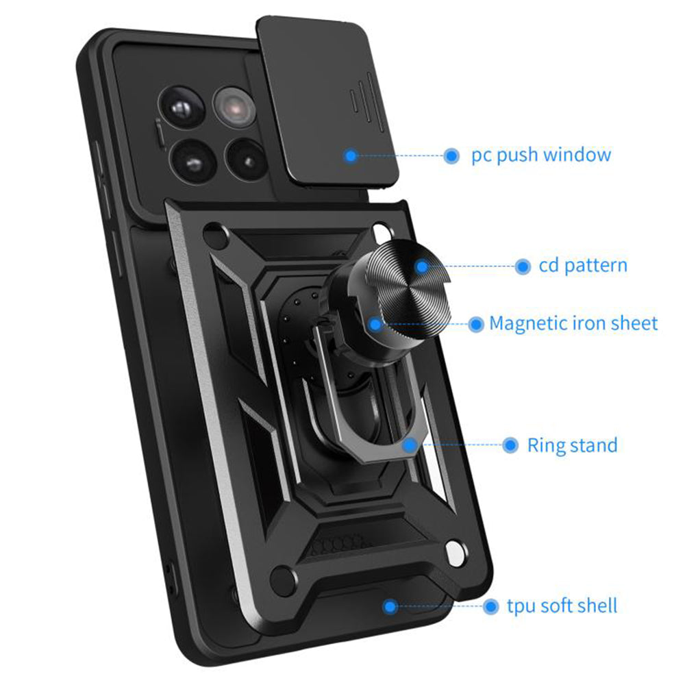 Θήκη για OnePlus 13R, Techsuit, CamShield, Μαύρο