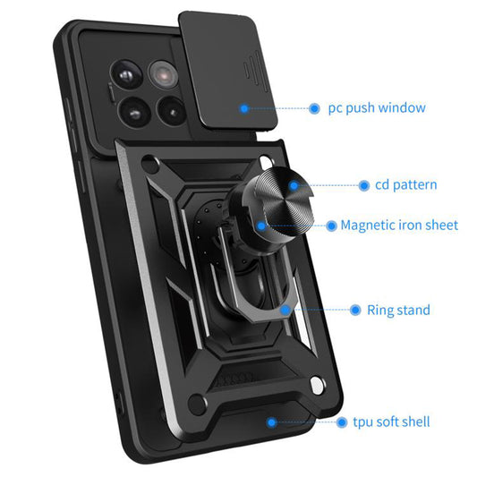 Θήκη για OnePlus 13R, Techsuit, CamShield, Μαύρο