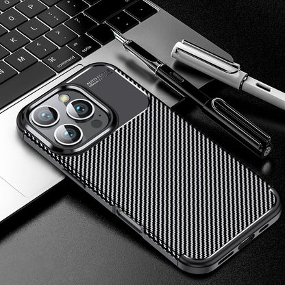 Θήκη για OnePlus 13R, Techsuit, CarbonFiber, Μαύρο