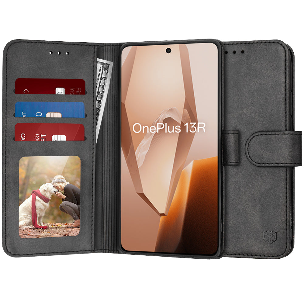 Θήκη για OnePlus 13R, Techsuit, Diary Book, Μαύρη