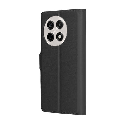 Case for OnePlus 13R, Techsuit, Leather Folio, Black
