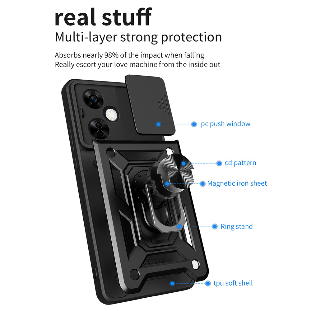 Case for OnePlus Nord CE 3 Lite, Techsuit, CamShield, Blue