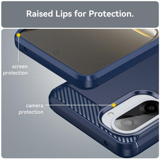 Case for OnePlus Nord CE5, Techsuit, Carbon, Blue
