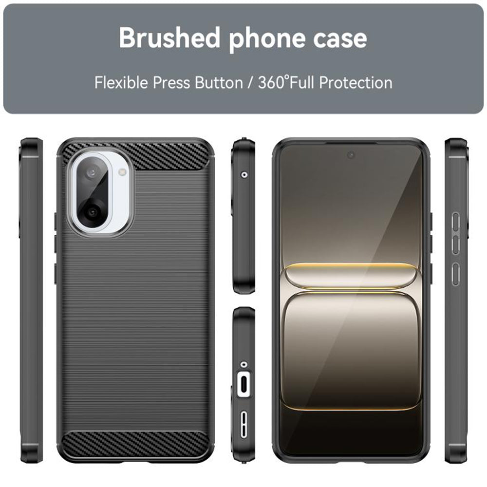 Case for OnePlus Nord CE5, Techsuit, Carbon, Black