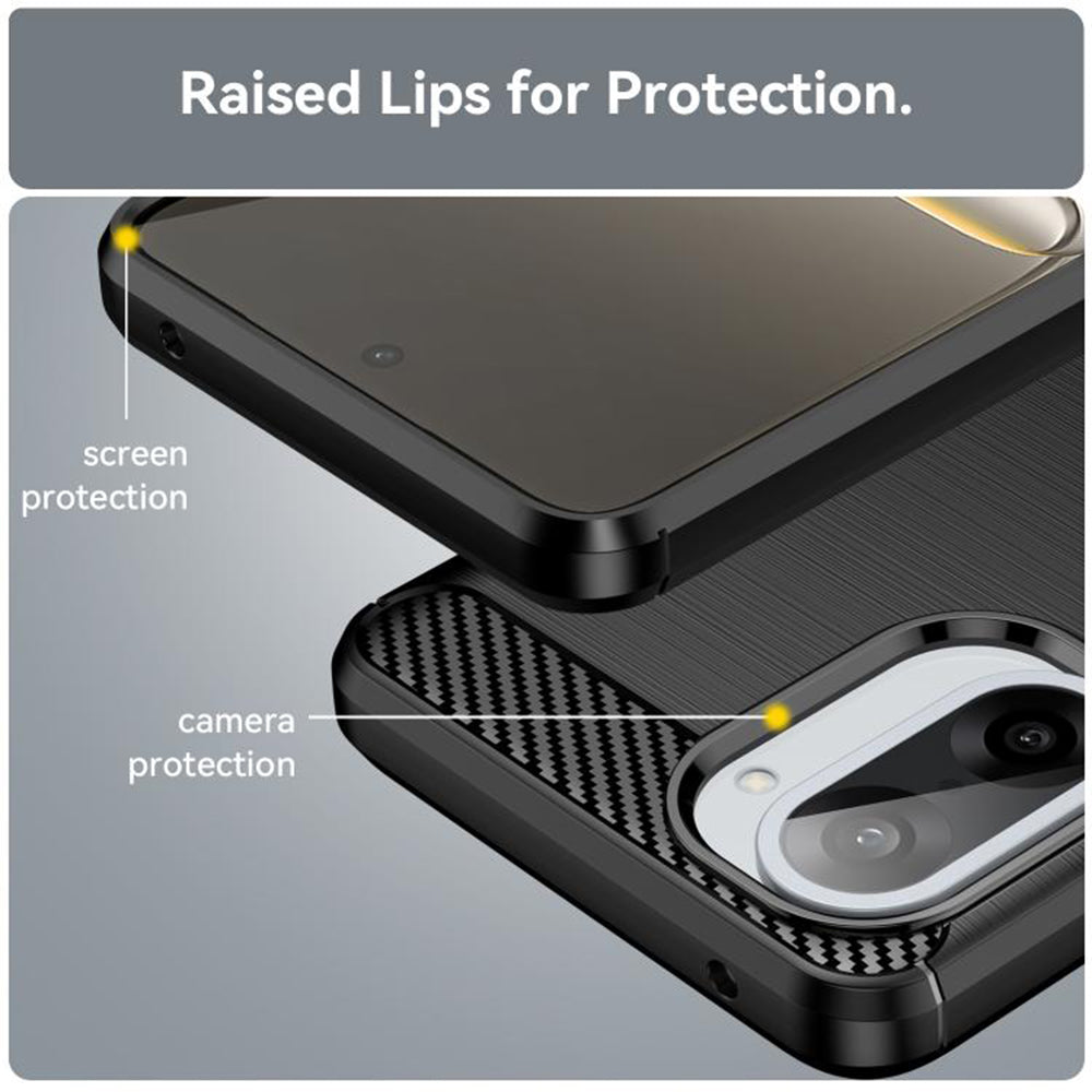 Case for OnePlus Nord CE5, Techsuit, Carbon, Black