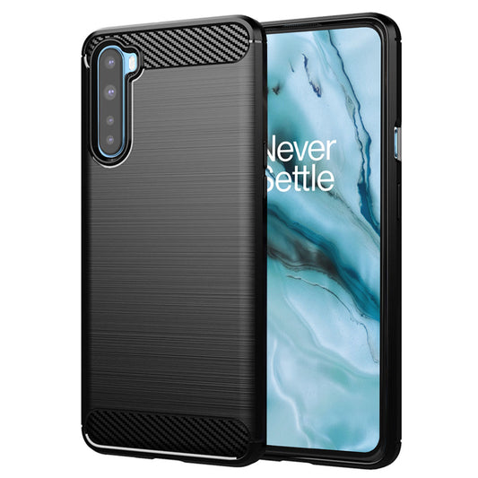 Θήκη για OnePlus Nord, Techsuit, Carbon, Μαύρο
