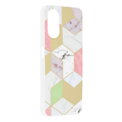 Θήκη για Oppo A17, Techsuit, Marble, Μωβ