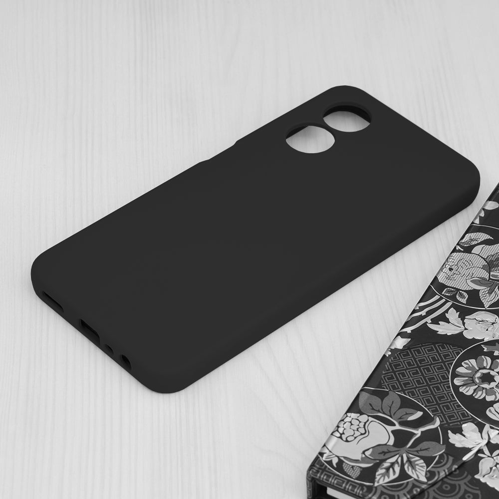 Case for Oppo A17, Techsuit, Soft Edge, Black