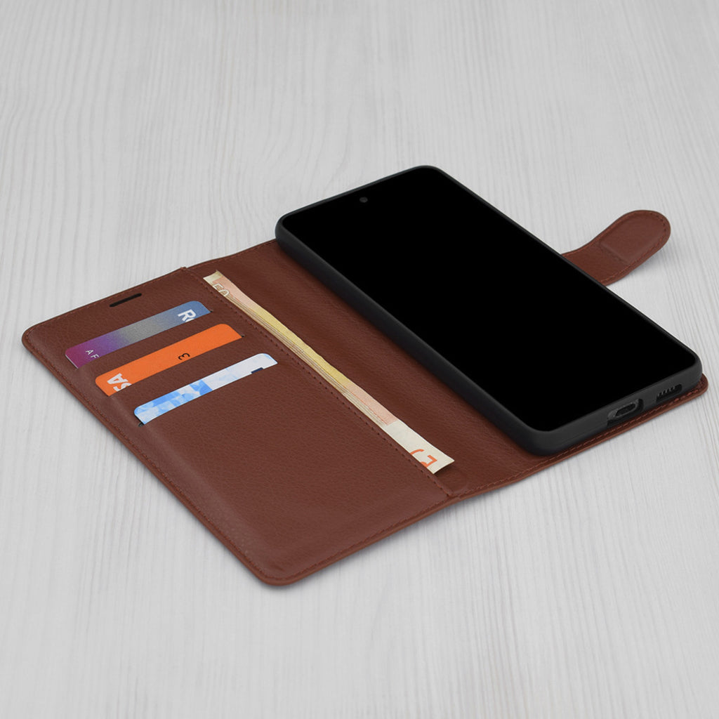 Case for Oppo A5 Pro 4G / A5 Pro, Techsuit, Leather Folio, Brown