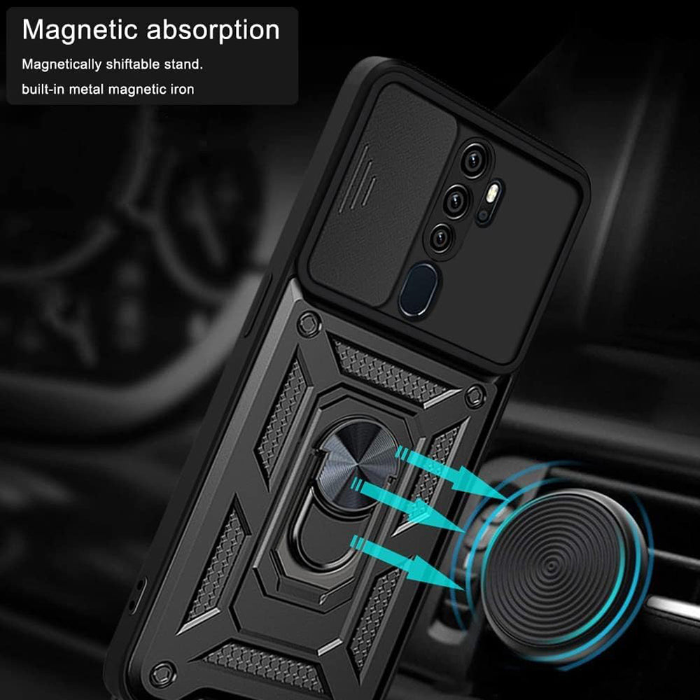 Case for Oppo A5 4G, Techsuit, CamShield, Black
