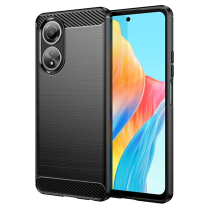 Case for Oppo A58 4G, Techsuit, Carbon, Black