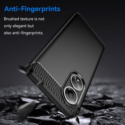 Case for Oppo A58 4G, Techsuit, Carbon, Black