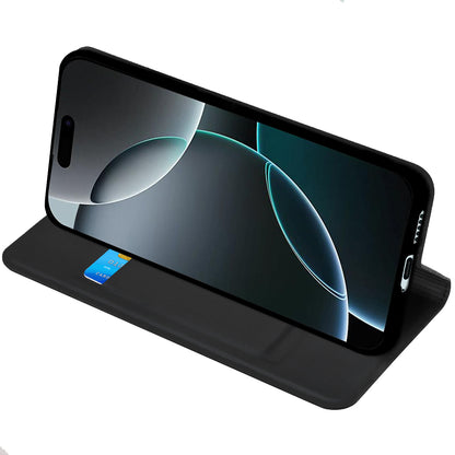 Case for Oppo A6 4G, Techsuit, Magskin Book, Black