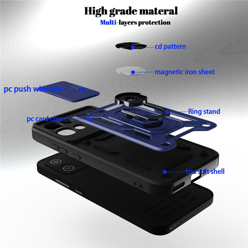Case for Oppo A6 Pro 5G / A6 Pro 4G, Techsuit, CamShield, Black