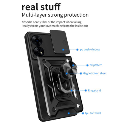 Case for Oppo A78 4G, Techsuit, CamShield, Green