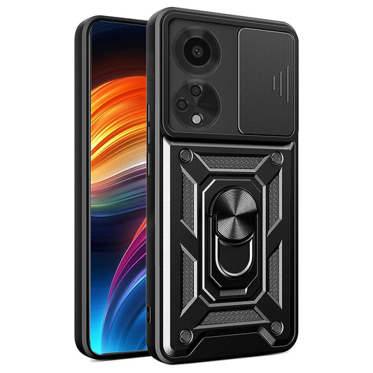 Case for Oppo A98, Techsuit, CamShield, Black