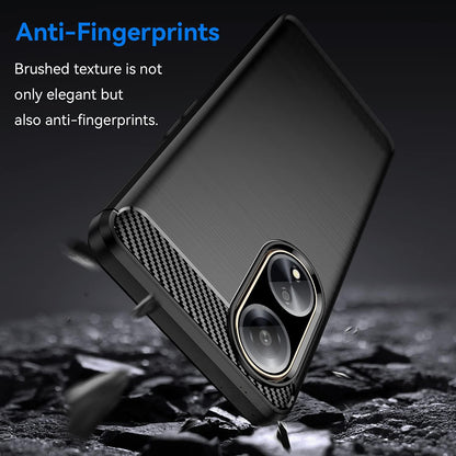 Case for Oppo A98, Techsuit, Carbon, Black