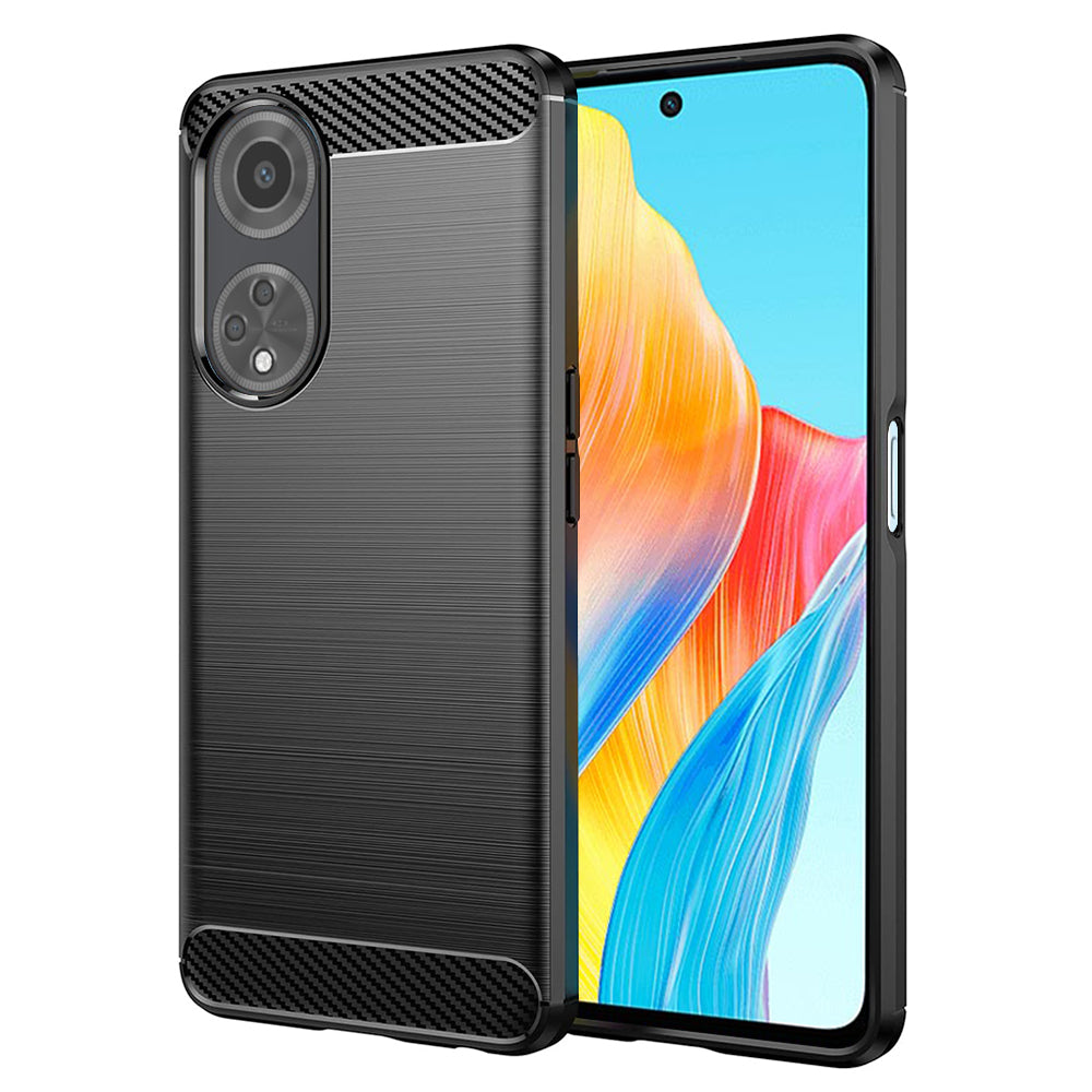 Case for Oppo A98, Techsuit, Carbon, Black