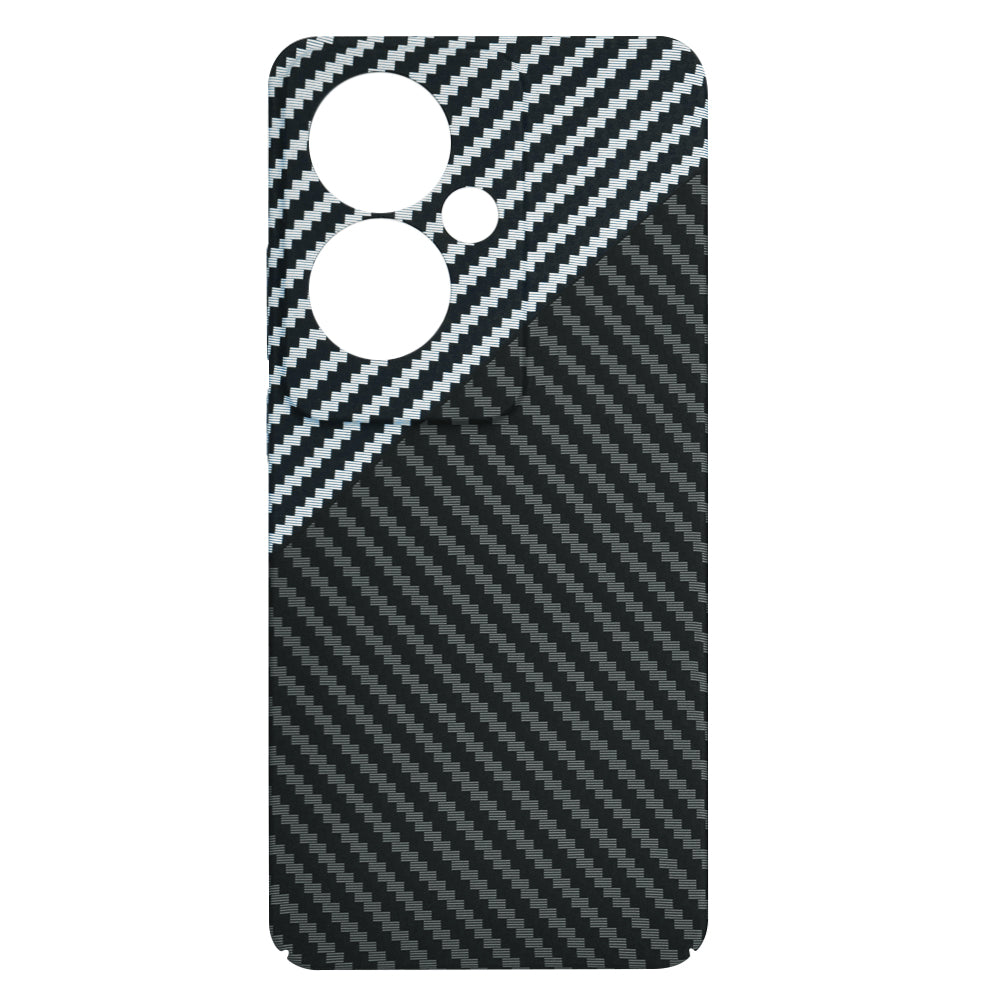 Case for Oppo Reno11 F, Techsuit, Carbonite FiberShell, Black Gray