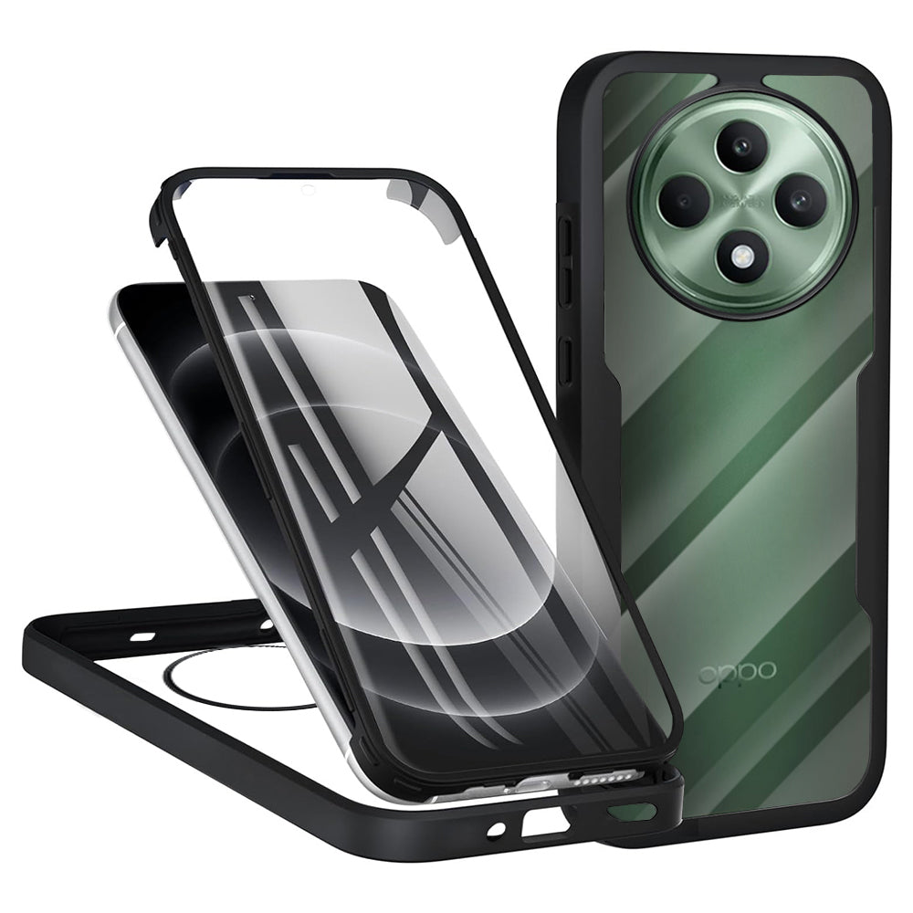 Case for Oppo Reno12 FS 5G / Reno12 FS 4G / Reno12 F 4G / Reno12 F, Techsuit, ColorVerse 360, Black