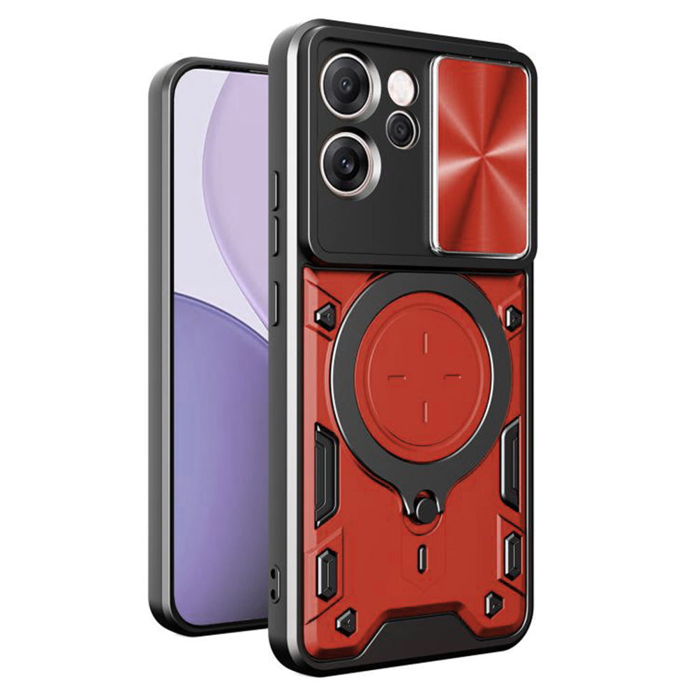 Case for Oppo Reno14 FS 5G / Reno14 F, Techsuit, CamGuard Pro, Red