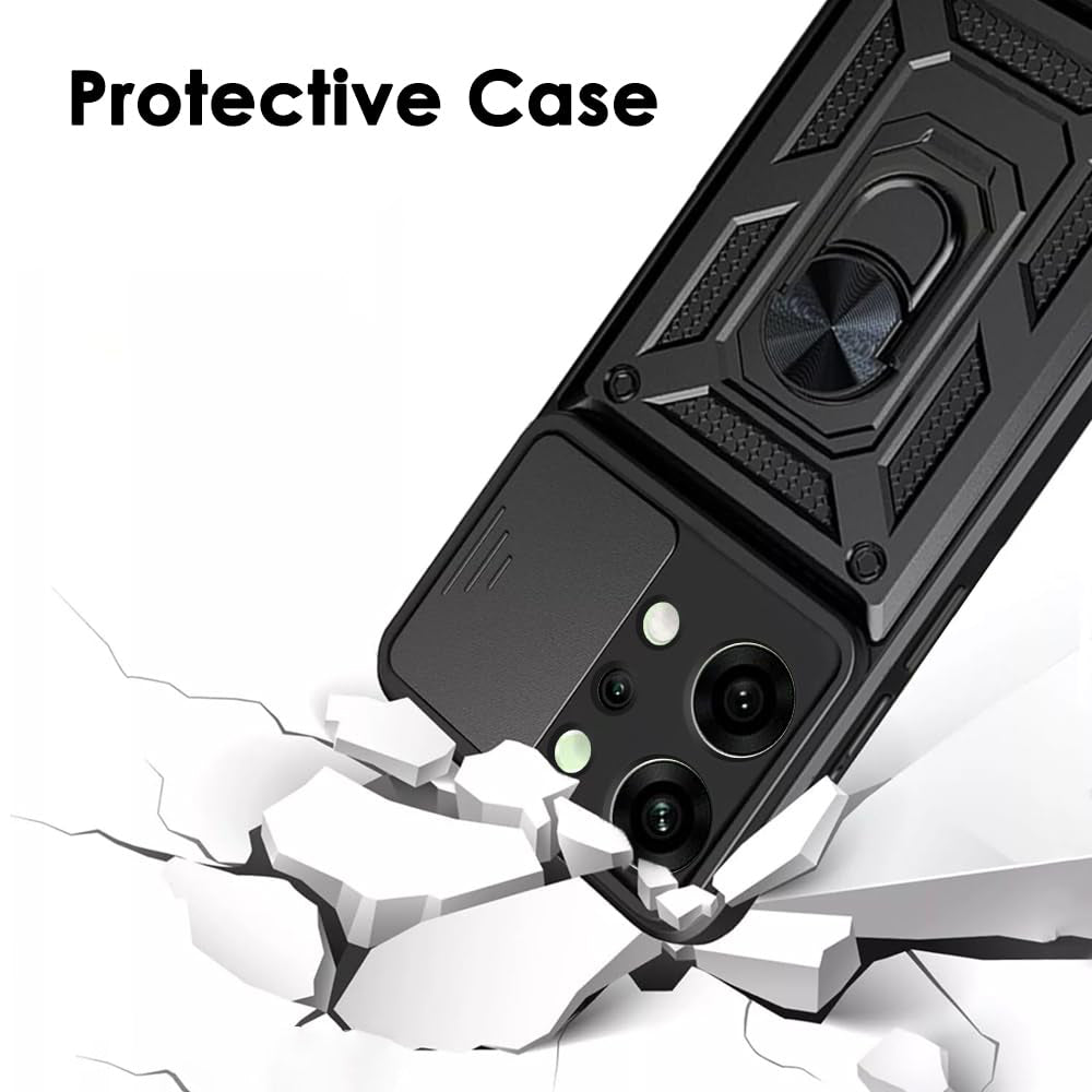 Case for Oppo Reno14 Pro, Techsuit, CamShield, Black
