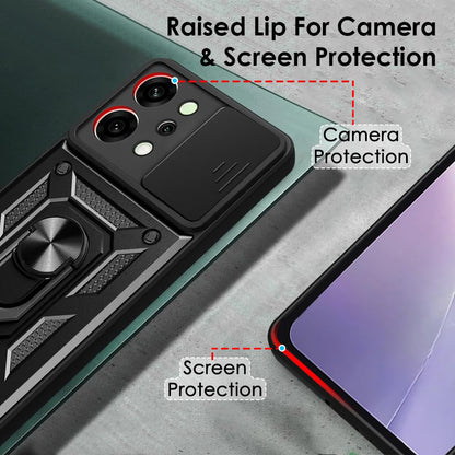 Case for Oppo Reno14 Pro, Techsuit, CamShield, Black