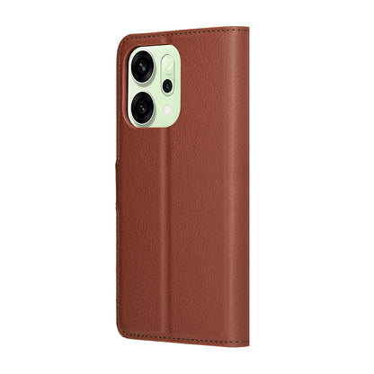 Θήκη για Oppo Reno14, Techsuit, Leather Folio, Καφέ