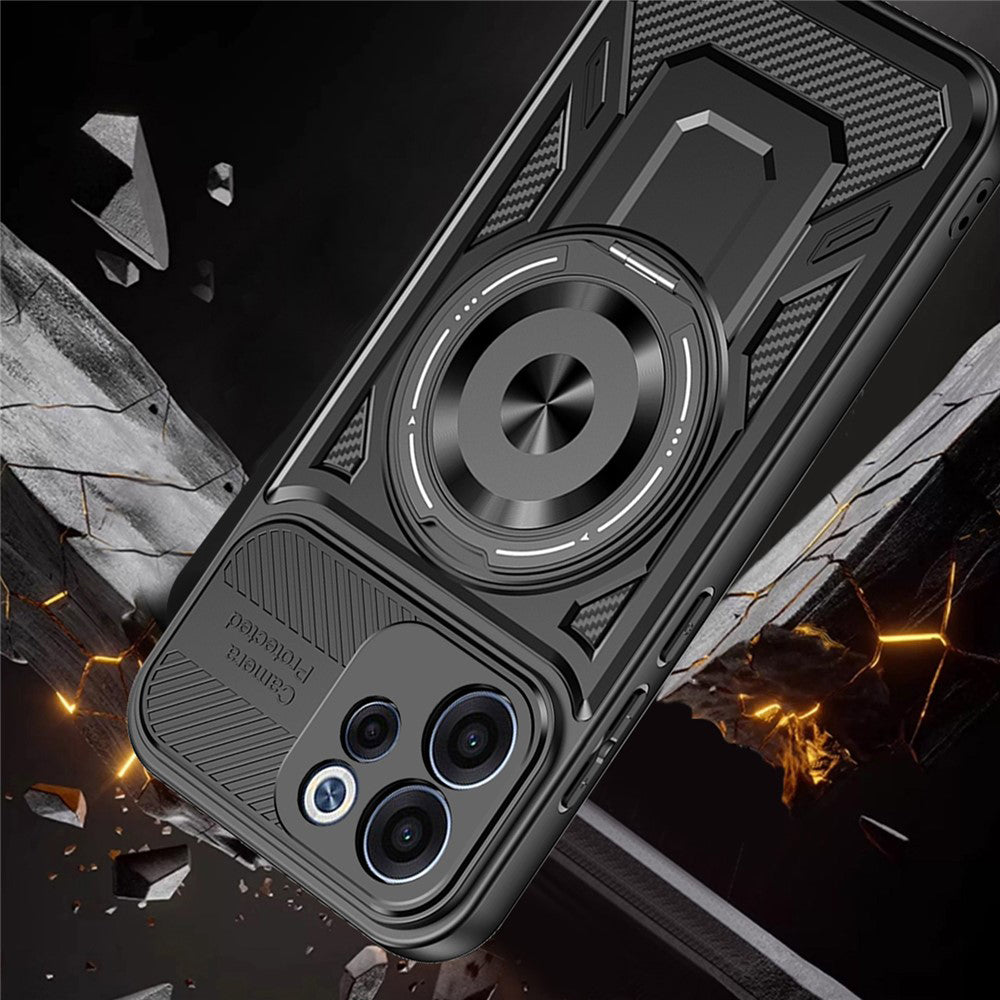 Case for Oppo Reno15 FS / Reno15 F, Techsuit, RuggedCam, Gray