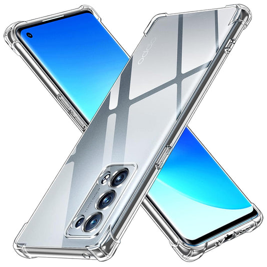 Θήκη για Oppo Reno6 Pro 5G (Snapdragon), Techsuit, Ανθεκτική σε Κρούσεις Διαφανής, Διάφανη