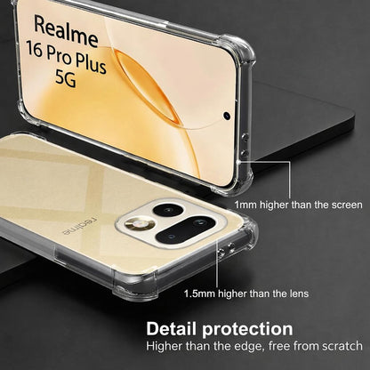 Θήκη για Realme 16 Pro+, Techsuit, Shockproof Clear, Διαφανής