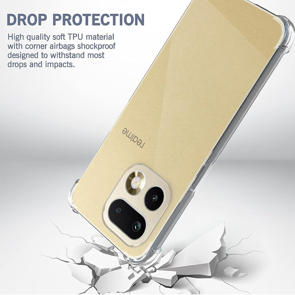 Θήκη για Realme 16 Pro+, Techsuit, Shockproof Clear, Διαφανής