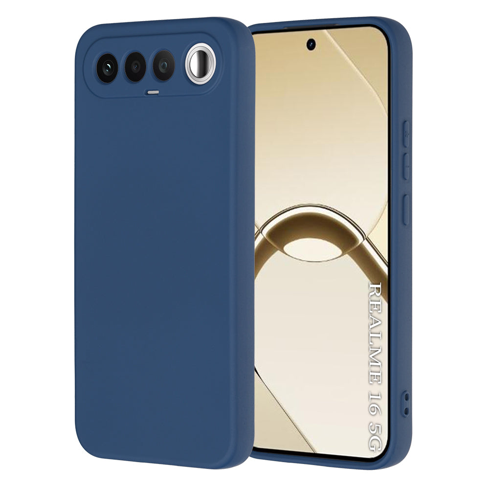 Case for Realme 16, Techsuit, SoftFlex, Navy Blue