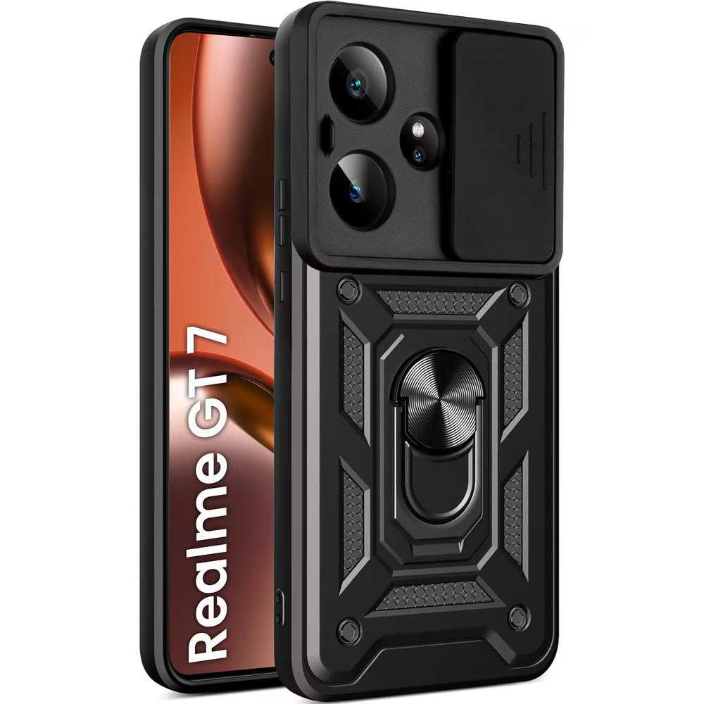 Θήκη για Realme GT 7, Techsuit, CamShield, Μαύρο