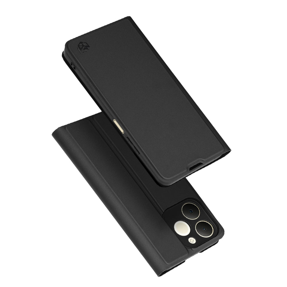 Case for Realme Note 70T, Techsuit, Magskin Book, Black