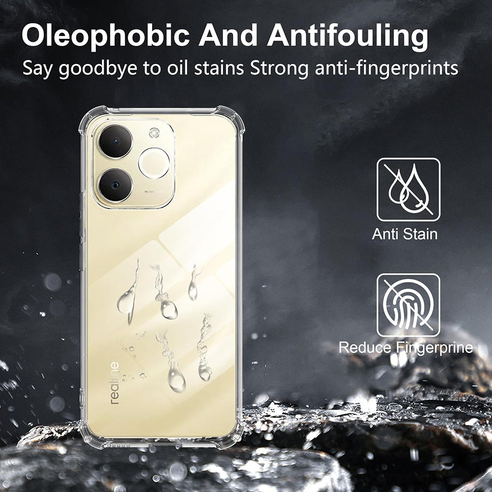 Θήκη για Realme Note 70T, Techsuit, Shockproof Clear, Διαφανής