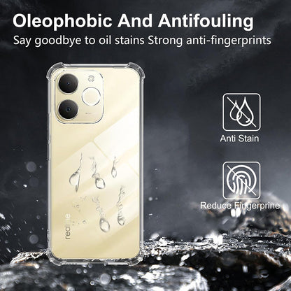 Θήκη για Realme Note 70T, Techsuit, Shockproof Clear, Διαφανής